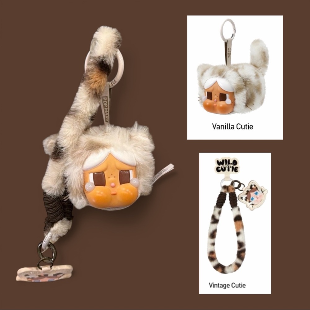 Pop Mart CryBaby Wild But Cutie Vinyl Plush Pendant & Crybaby Phone Charm